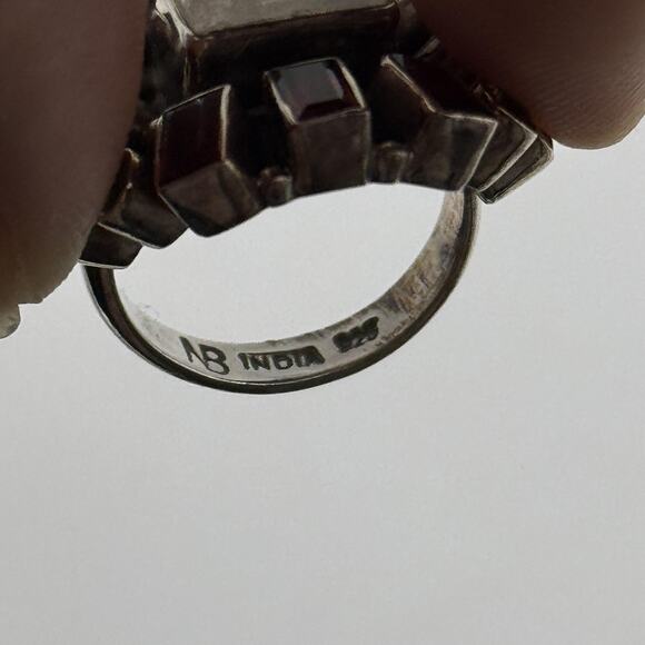 Nicky Butler Ring sz 6 Sterling Silver 925 Rainbow Moonstone India Boho 238/800 - Picture 8 of 14